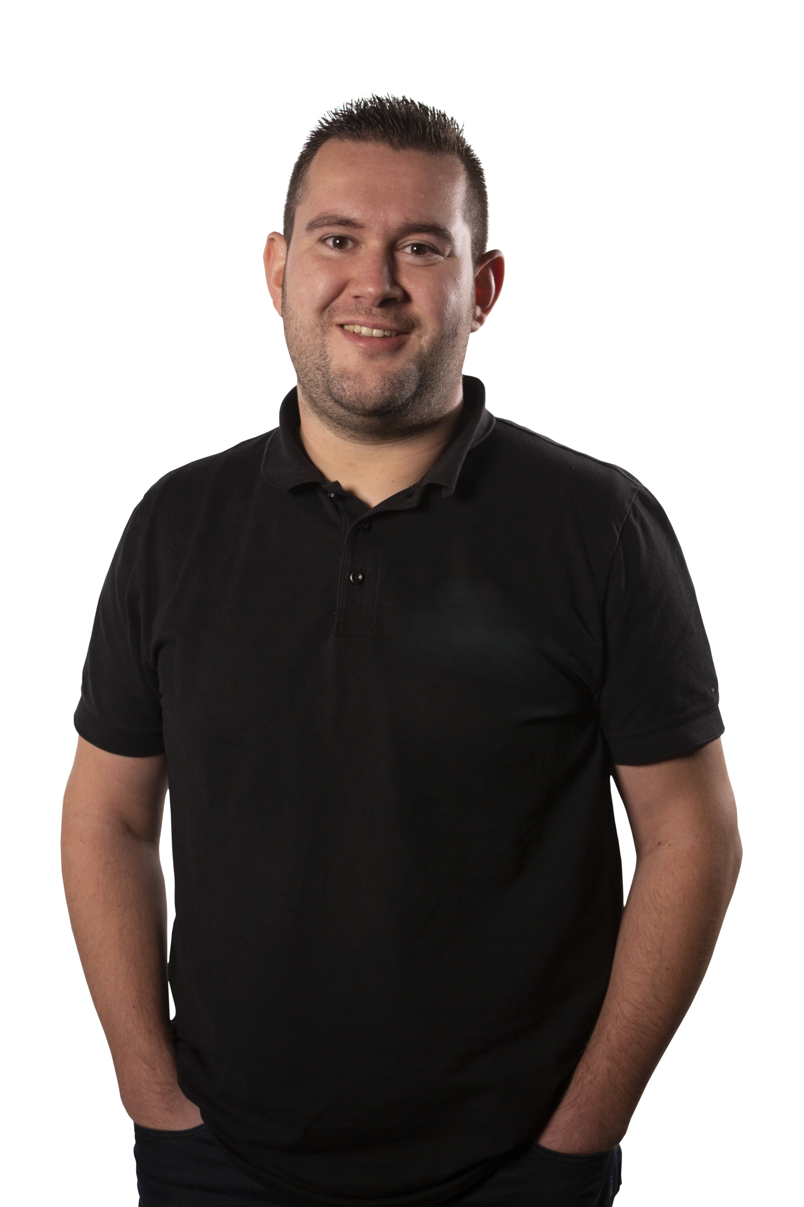 Rik - Distriheat Zwarte polo